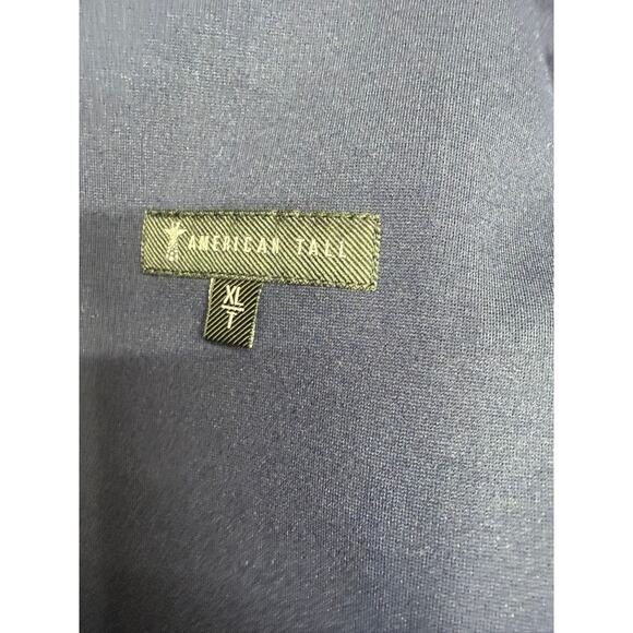 "AMERICAN TALL" BLUE Mens Blazer Cardigan 2 Button, Single Vented, Rayon Blend - Picture 6 of 8